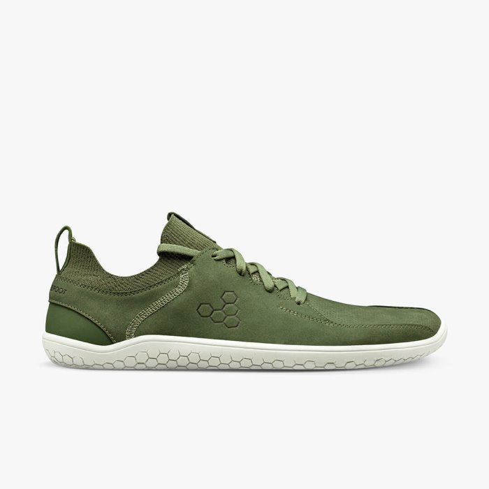 Vivobarefoot Men's Primus Knit Lux Casual Shoes Green | Vivobarefoot GRZ695817